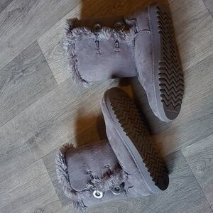 Girls Grey Boots Size 13
